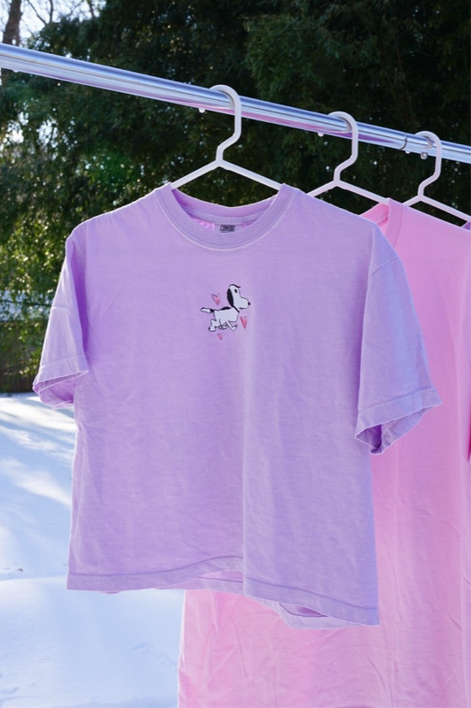 Snoopy x Hearts Boxy Tee