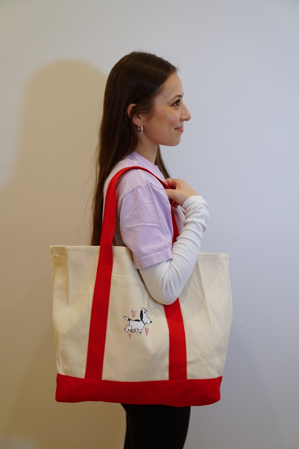 Snoopy X Hearts Tote Bag