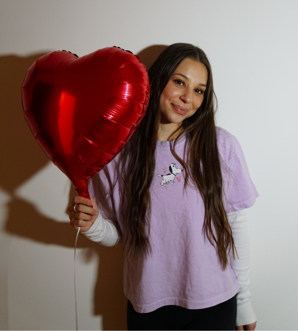 Snoopy x Hearts Boxy Tee