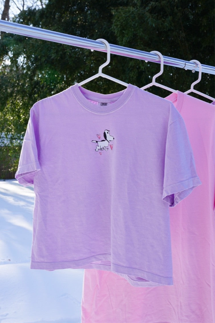 Snoopy x Hearts Boxy Tee
