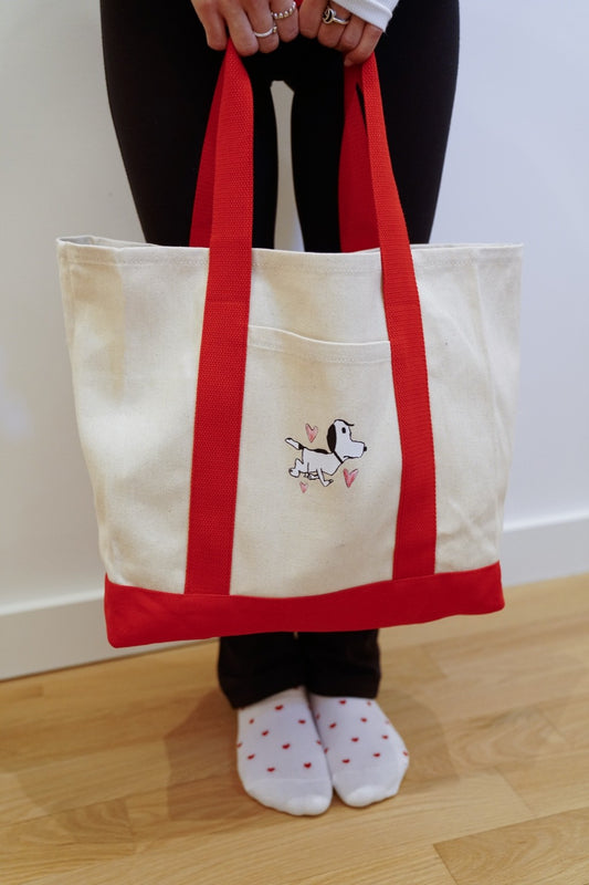Snoopy X Hearts Tote Bag